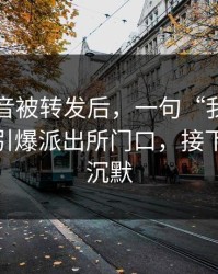 一段录音被转发后，一句“我也是为你好”引爆派出所门口，接下来全是沉默