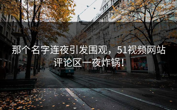 那个名字连夜引发围观,51视频网站评论区一夜炸锅! 那个名字连夜引发围观,51视频网站评论区一夜炸锅!